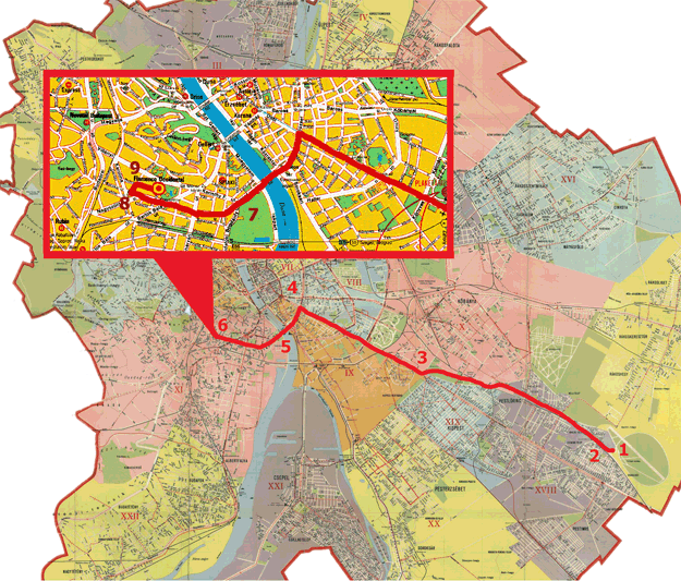 Budapest Map