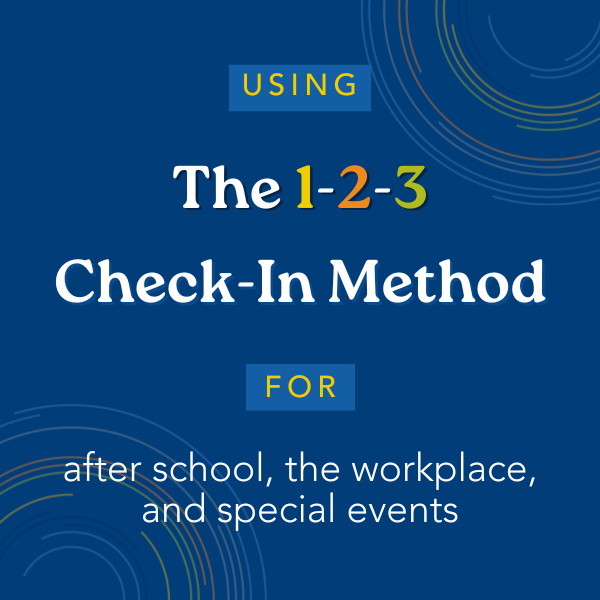 Building relationships can be as easy as 1-2-3!