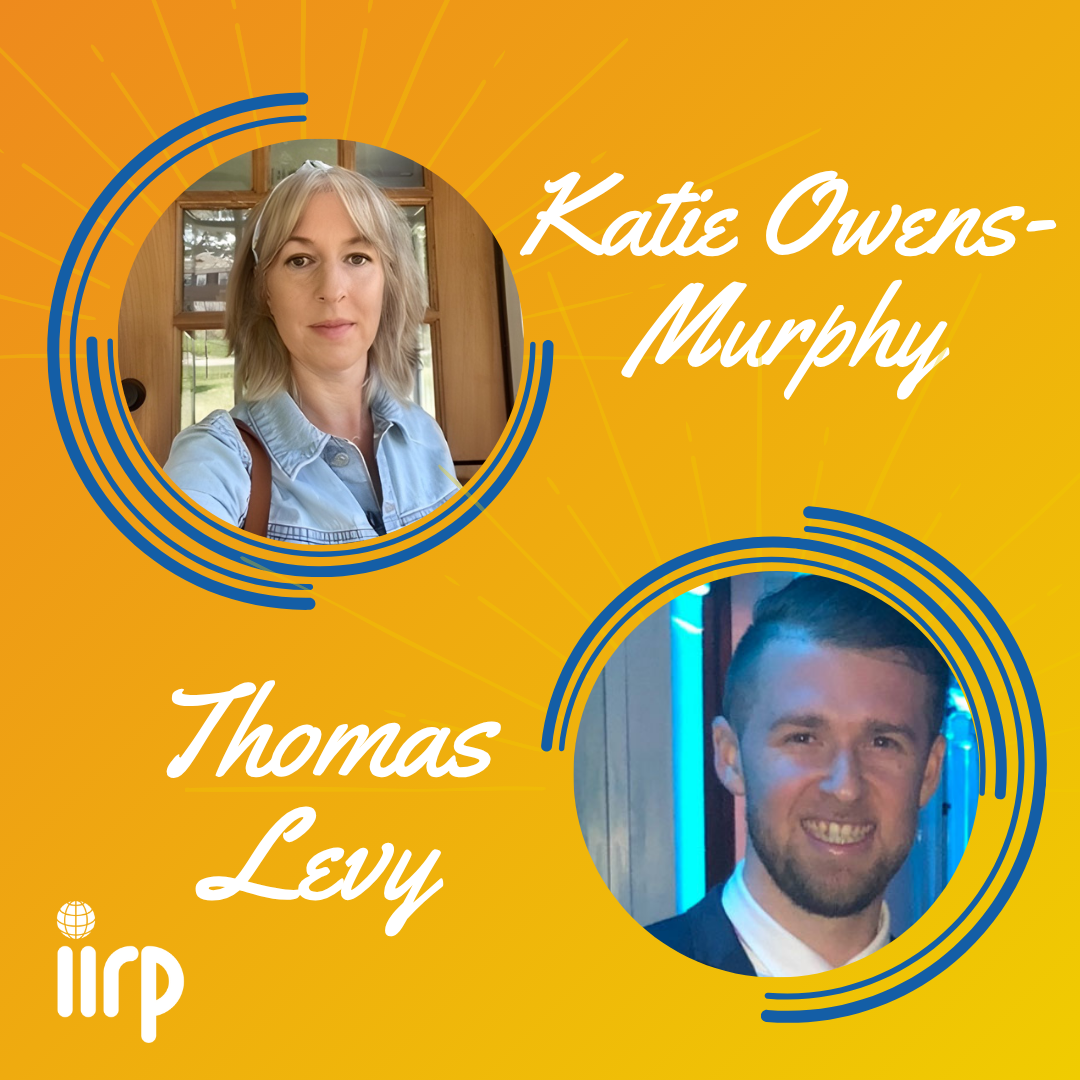 Headshots of Katie Owens-Murphy and Thomas Levy